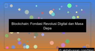 ilustrasi blockchain dan masa depan teknologi