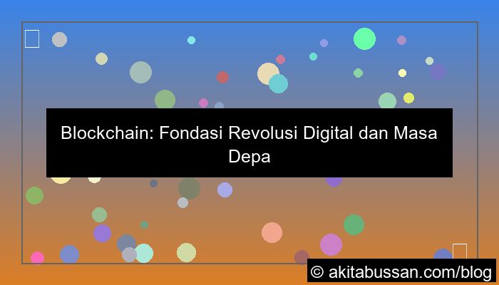 ilustrasi blockchain dan masa depan teknologi