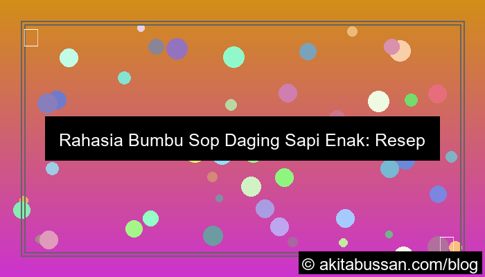 bumbu sop daging sapi