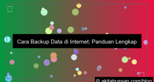 cara backup data di internet