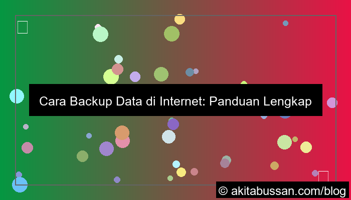 cara backup data di internet