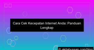 desain cara cek kecepatan internet