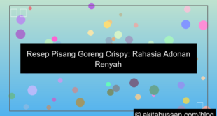 cara membuat pisang goreng crispy