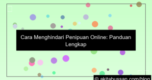 cara menghindari penipuan online