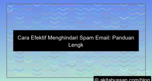 cara menghindari spam email