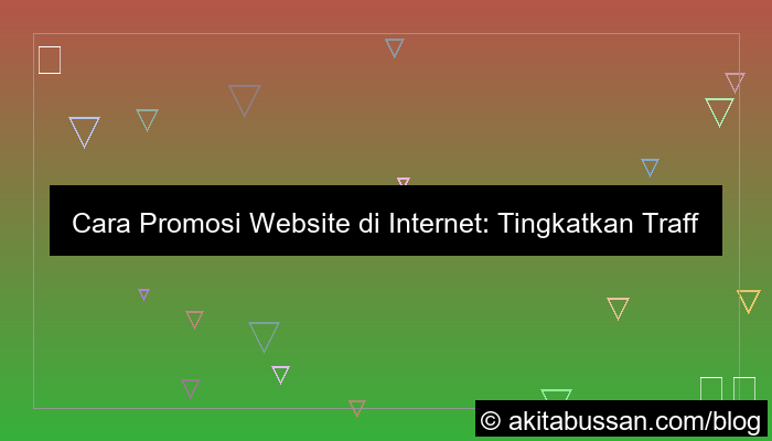 desain cara promosi website di internet