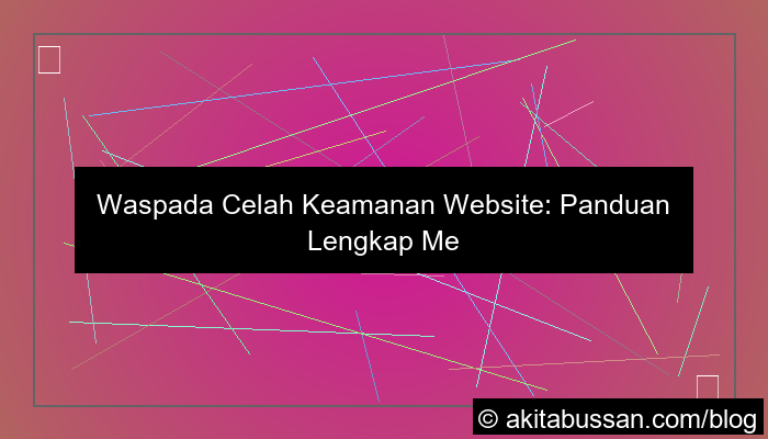 ilustrasi celah keamanan website