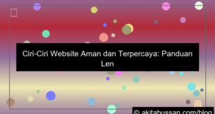 visual ciri ciri website aman dan terpercaya