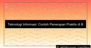 contoh penerapan teknologi informasi