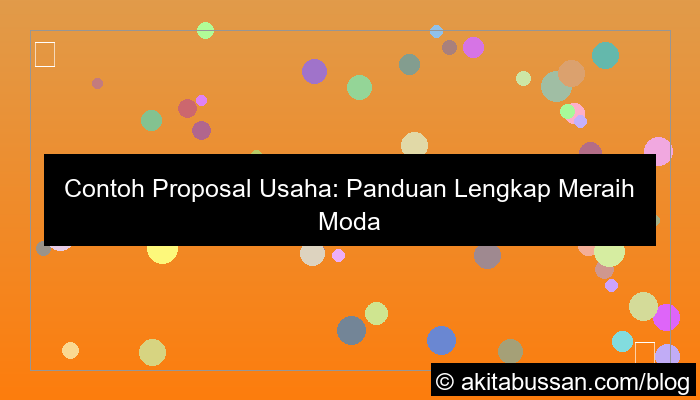 grafik contoh proposal usaha