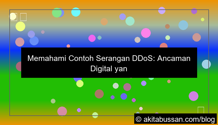 gambar contoh serangan ddos