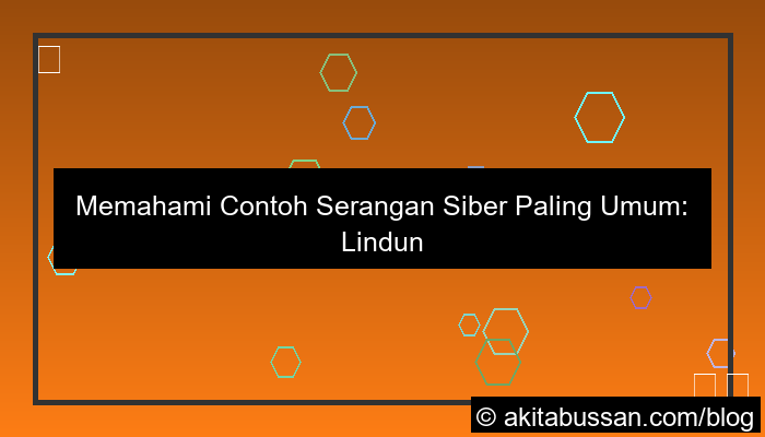 ilustrasi contoh serangan siber