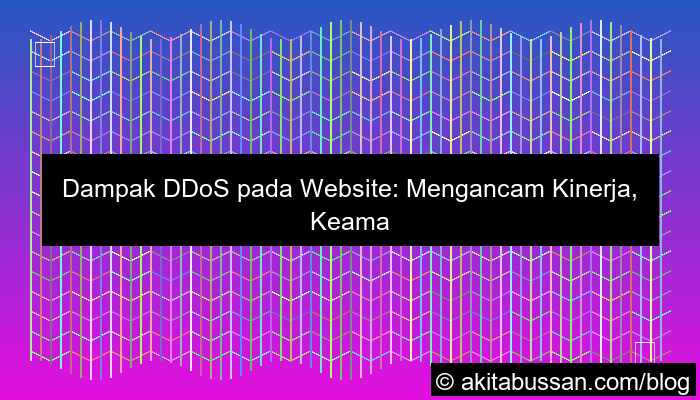 dampak ddos pada website