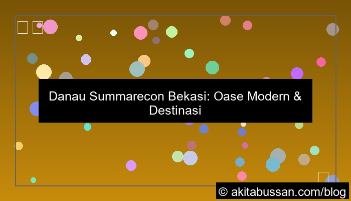 gambar danau summarecon bekasi