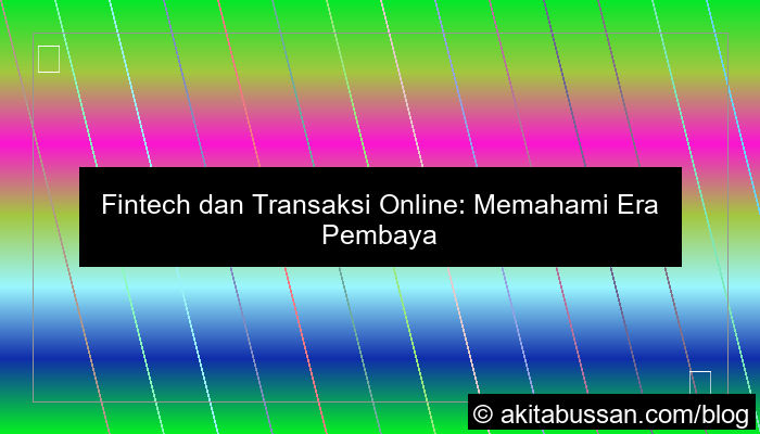 visual fintech dan transaksi online