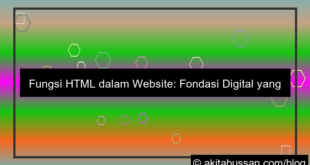 fungsi html dalam website