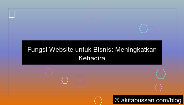 grafik fungsi website untuk bisnis