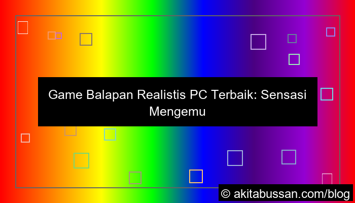 game balapan realistis pc
