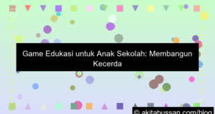 game edukasi untuk anak sekolah