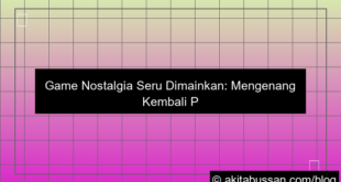 ilustrasi game nostalgia yang seru dimainkan