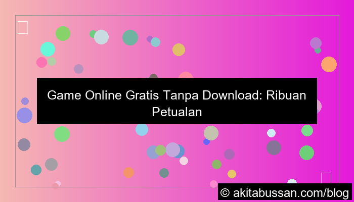 gambar game online gratis tanpa download