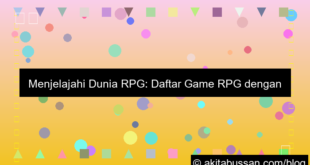 game rpg dengan cerita terbaik