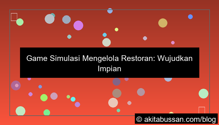 grafik game simulasi mengelola restoran