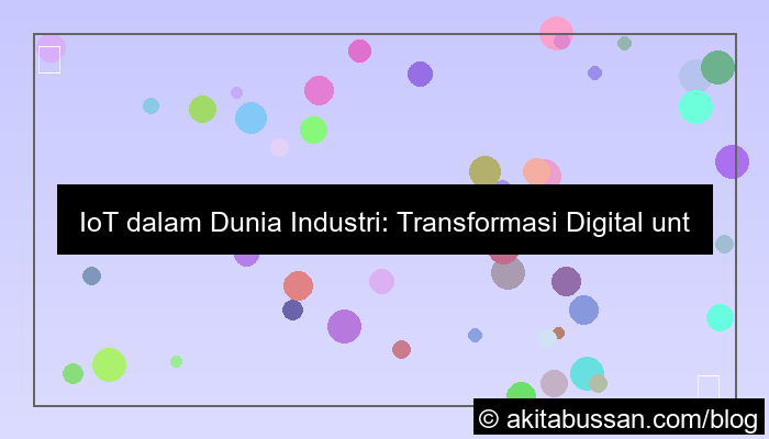 iot dalam dunia industri