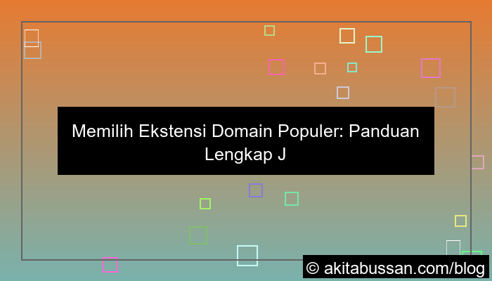 ilustrasi jenis ekstensi domain populer
