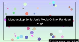 jenis jenis media online