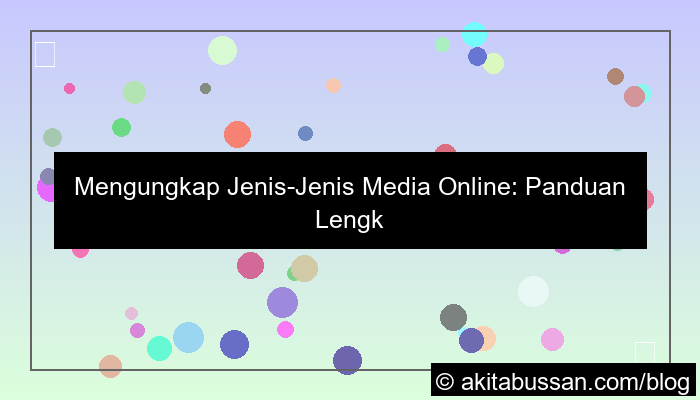 jenis jenis media online