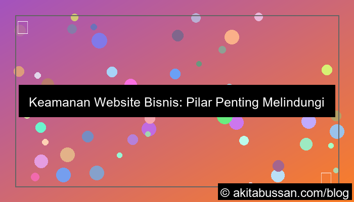 ilustrasi keamanan website bisnis