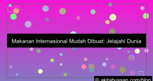 makanan internasional yang mudah dibuat