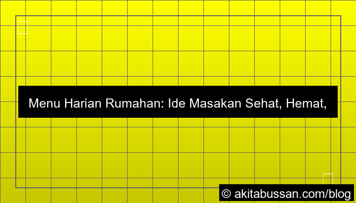 menu harian rumahan