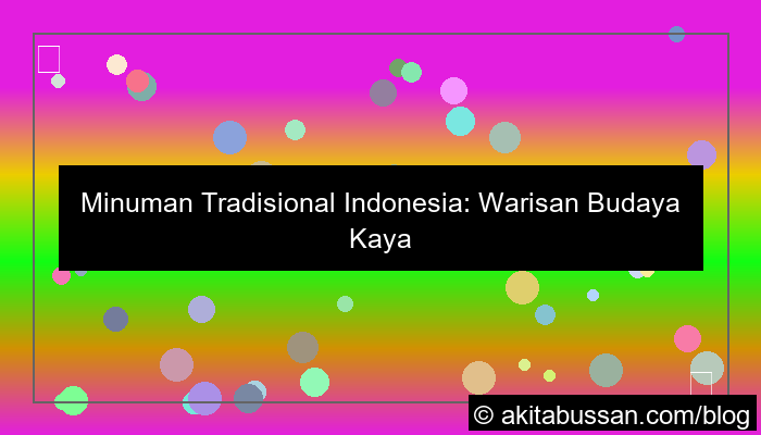 ilustrasi minuman tradisional