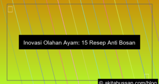 olahan ayam agar tidak bosan