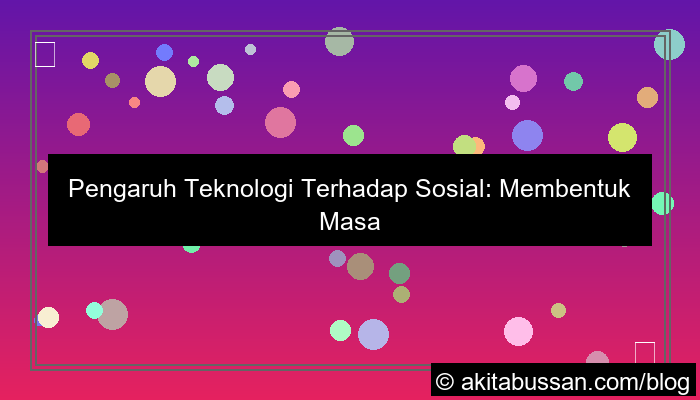 grafik pengaruh teknologi terhadap sosial