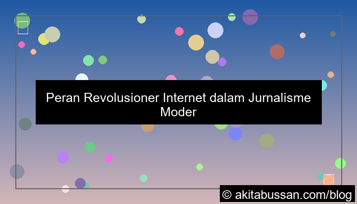 peran internet dalam jurnalisme