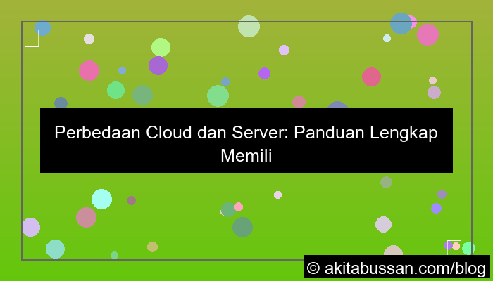 perbedaan cloud dan server