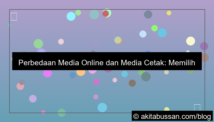 grafik perbedaan media online dan media cetak