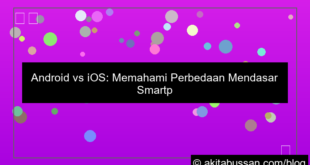 visual perbedaan smartphone android dan ios