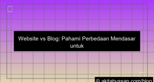 desain perbedaan website dan blog
