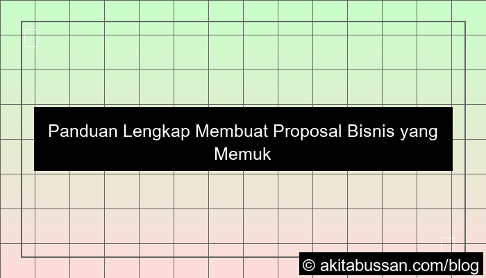 proposal bisnis