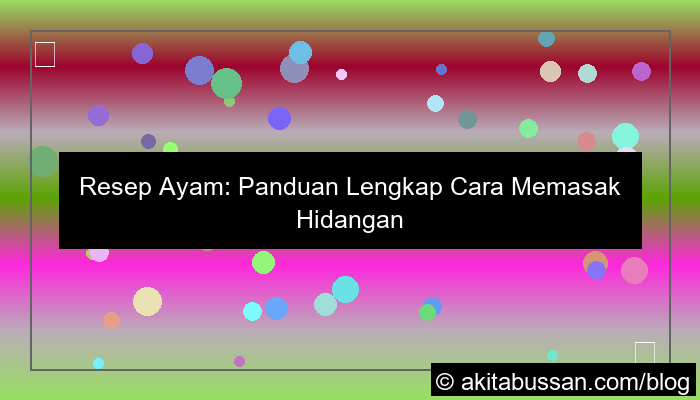 ilustrasi resep ayam