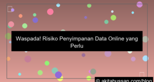 risiko penyimpanan data online