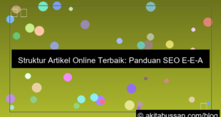 struktur artikel online yang baik