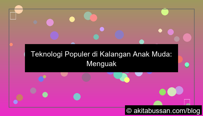 teknologi populer di kalangan anak muda