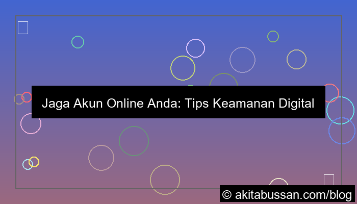 tips keamanan akun online
