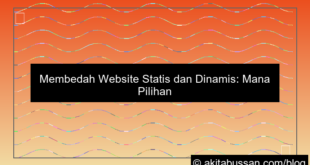 visual website statis dan dinamis