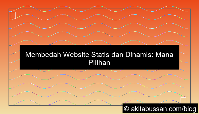 visual website statis dan dinamis